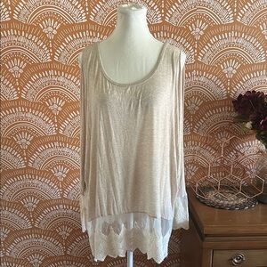 Mittoshop Cream Lace Detail Top